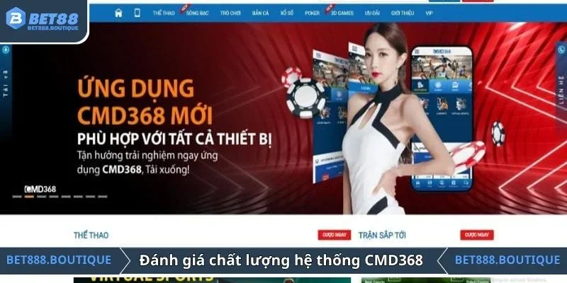 Đánh giá chất lượng của hệ thống CMD368